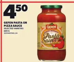 Loblaws GEFEN PASTA OR PIZZA SAUCE offer