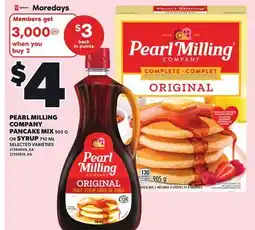 Independent Grocer PEARL MILLING COMPANY PANCAKE MIX, 905 G OR SYRUP, 710 ML offer