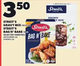 Loblaws STREIT'S GRAVY MIX, 119 G OR STREIT'S BAG N' BAKE 787 G offer