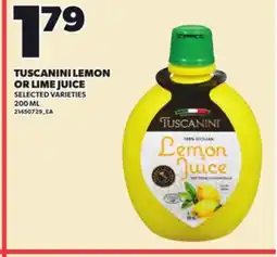 Loblaws TUSCANINI LEMON OR LIME JUICE offer