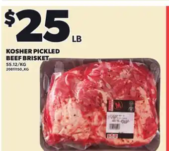 Loblaws KOSHER PICKLED BEEF BRISKET offer