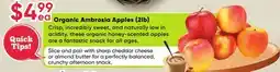 Healthy Planet Organic Ambrosia Apples offer