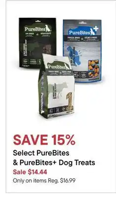 Petvalu Select PureBites & PureBites+ Dog Treats offer
