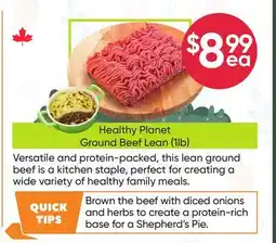 Healthy Planet Healthy Planet Ground Beef Lean offer