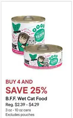 Petvalu B.F.F. Wet Cat Food offer