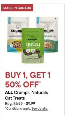 Petvalu Crumps' Naturals Cat Treats offer