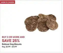 Petvalu Rollover Dog Biscuits offer