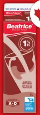 Food Basics BEATRICE CHOCOLATE MILK offer