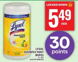 Food Basics LYSOL DISINFECTANT WIPES offer