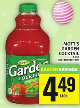 Food Basics MOTT'S GARDEN COCKTAIL offer