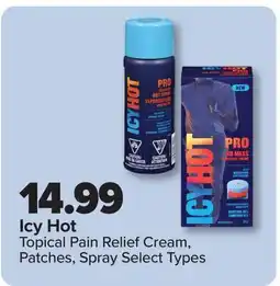 PharmaChoice Icy Hot Topical Pain Relief Cream, Patches, Spray offer