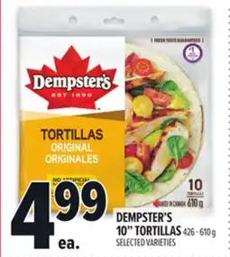 Metro DEMPSTER'S 10 TORTILLAS offer