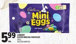 Metro CADBURY EASTER MINI EGG CHOCOLATE offer