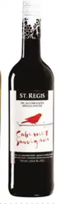 Metro ST. REGIS DE-ALCOHOLIZED WINE offer