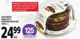 Metro ELITE SWEETS DUBAI STYLE PISTACHIO CHOCOLATE offer