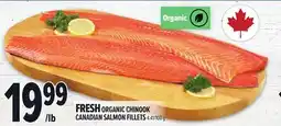 Metro FRESH ORGANIC CHINOOK CANADIAN SALMON FILLETS offer