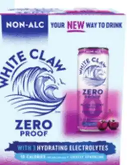 Metro WHITE CLAW ZERO SPARKLING DRINKS offer