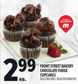 Metro FRONT STREET BAKERY CHOCOLATE FUDGE CUPCAKES offer