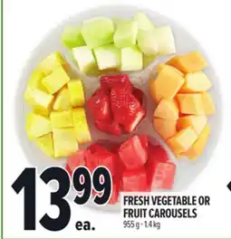 Metro FRESH VEGETABLE OR FRUIT CAROUSELS offer