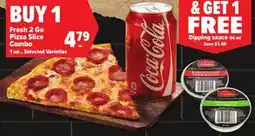 Metro BUY 1 FRESH 2 GO PIZZA SLICE COMBO offer