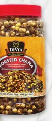 Metro SURATI SNACKS DIVYA ROASTED CHANA, RUBICON OR SHERBON DRINKS offer