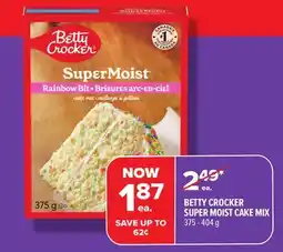 Metro BETTY CROCKER SUPER MOIST CAKE MIX offer
