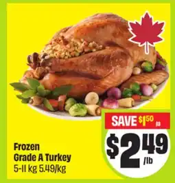 FreshCo Frozen Grade A Turkey offer