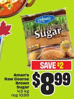 FreshCo Aman's Raw Coarse Brown Sugar 4.5 kg - Vaisakhi offer