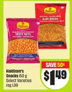 FreshCo Haldiram's Snacks 150 g Select Varieties - Vaisakhi offer