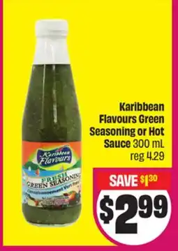 FreshCo Karibbean Flavours Green Seasoning or Hot Sauce offer