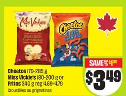 FreshCo Cheetos 170-285 g Miss Vickie's 180-200 g or Fritos 340 g offer