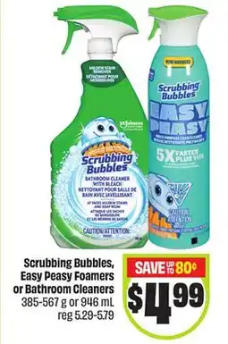 FreshCo Scrubbing Bubbles Easy Peasy Foamers or Bathroom Cleaners 385-567 or offer