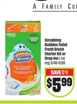 FreshCo Scrubbing Bubbles Toilet fresh Brush Starter Kit or Drop-Ins 1 ea offer