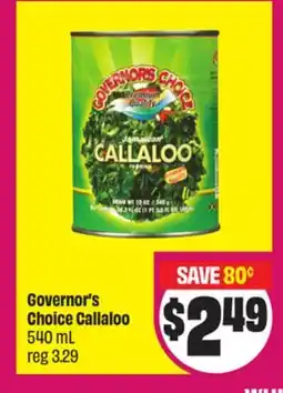 FreshCo Governor's Choice Callaloo offer