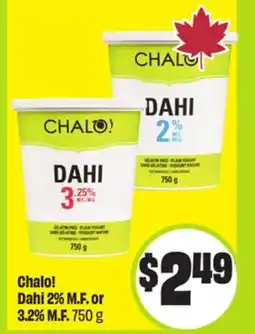 FreshCo Chalo! Dahi 2% M.F or 3.2% M.F offer