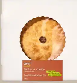 Avril sur le pâté à la viande offer