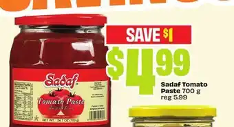 FreshCo Sadaf Tomato Paste offer