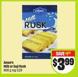 FreshCo Arman's Milk or Suji Rusk 600 g - Vaisakhi offer