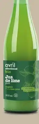 Avril jus de lime bio offer