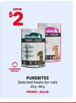 Mondou PUREBITES Selected treats for cats offer