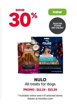 Mondou NULO All treats for dogs offer