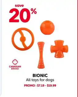 Mondou BIONIC All toys for dogs offer