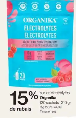 Avril sur les électrolytes offer