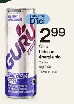 Avril boisson énergie bio offer