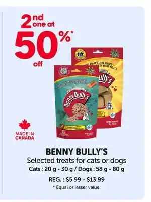 Mondou BENNY BULLY'S Selected treats for cats or dogs offer