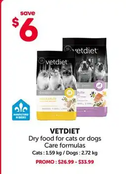 Mondou VETDIET Dry food for cats or dogs offer