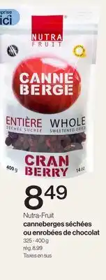 Avril canneberges séchées ou enrobées de chocolat offer
