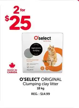 Mondou O'SELECT ORIGINAL Clumping clay litter offer