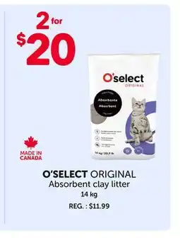 Mondou O'SELECT ORIGINAL Absorbent clay litter offer