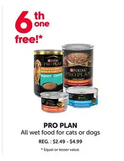 Mondou PRO PLAN All wet food for cats or dogs offer